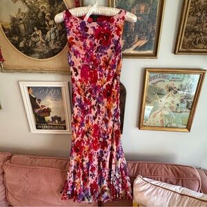 Lauren Ralph Lauren vintage Floral Sleeveless Maxi Dress